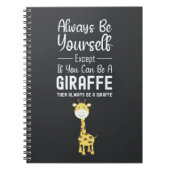 Cute Giraffe Lover Gifts Animals Funny Humor Notitieboek (Voorkant)