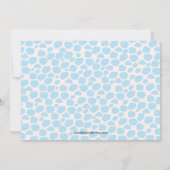 Cute Giraffe Ma & Baby Boy Baby shower Kaart (Achterkant)