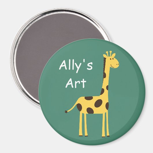 Cute Giraffe Magneet (Voorkant / Achterkant)