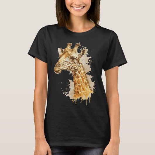Cute Giraffe Men Women Kids  1 T-shirt (Voorkant)