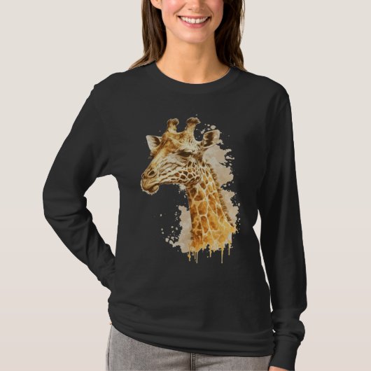Cute Giraffe Men Women Kids  1 T-shirt (Voorkant)