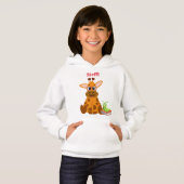 Cute Giraffe met bril (Voorkant volledig)