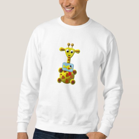 Cute Giraffe met Goldfish Trui (Voorkant)