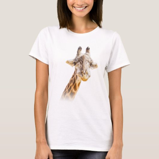 Cute Giraffe Modern Animal T-shirt (Voorkant)