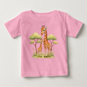 Cute Giraffe Moeder Baby Safari Kinderen (Voorkant)