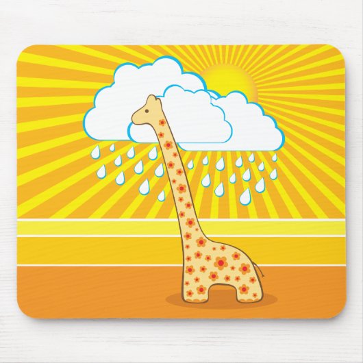 Cute Giraffe Mousepad Muismat (Voorkant)