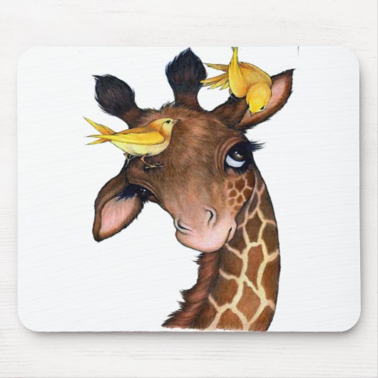Cute Giraffe Muismat (Voorkant)