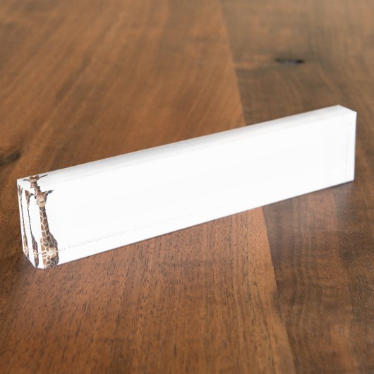 Cute giraffe naambordje (Zijkant)