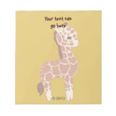Cute Giraffe Notitieblok (Voorkant)