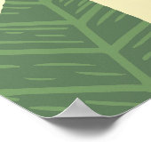 Cute Giraffe Oerwoud Glassen Nursery Decor Poster (Hoek)