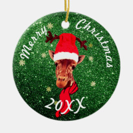 Cute Giraffe Ornament | kerstboomverkleuring