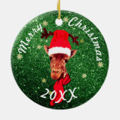 Cute Giraffe Ornament | kerstboomverkleuring (Achterkant)