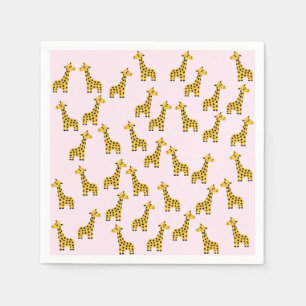 Cute Giraffe Paper Napkins Servet