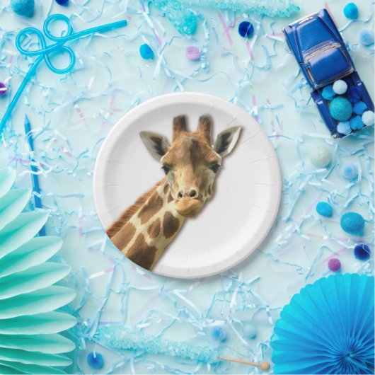 Cute Giraffe Papieren Bordje (Feest)