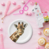 Cute Giraffe Papieren Bordje (Feest)
