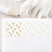 Cute Giraffe Pattern. Etiket (Insitu)
