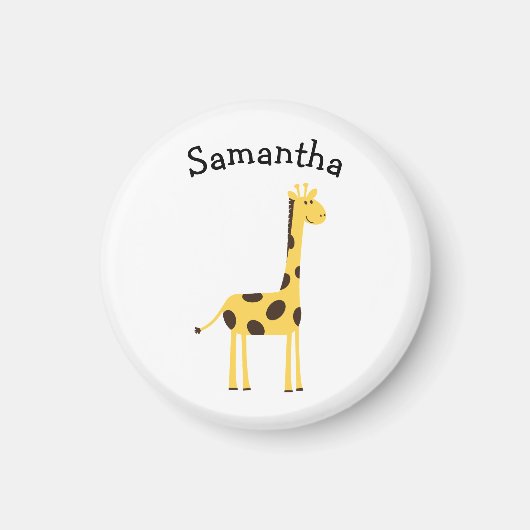 Cute Giraffe Personalized Magneet (Voorkant)