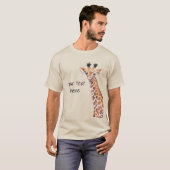 Cute Giraffe Personalized T-shirt (Voorkant volledig)