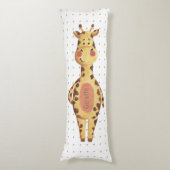 Cute giraffe polka-stips kinderspel kinder lichaamskussen (Voorkant Verticaal)