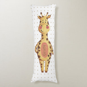 Cute giraffe polka-stips kinderspel kinder lichaamskussen