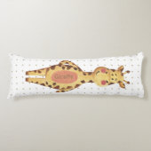 Cute giraffe polka-stips kinderspel kinder lichaamskussen (Voorkant)