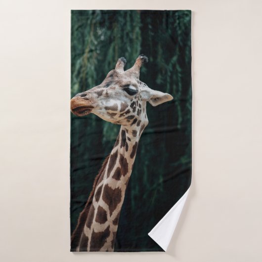 CUTE GIRAFFE PORTRAIT BADHANDDOEK (Badhanddoek)