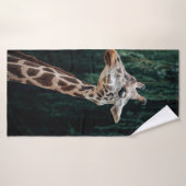 CUTE GIRAFFE PORTRAIT BADHANDDOEK (Badhanddoek)