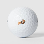 Cute Giraffe Portrait Golfballen (Voorkant)
