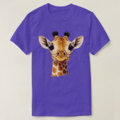 Cute Giraffe Portrait T-shirt (Design voorkant)