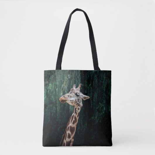 CUTE GIRAFFE PORTRAIT TOTE BAG (Voorkant)