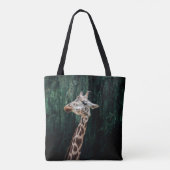CUTE GIRAFFE PORTRAIT TOTE BAG (Achterkant)