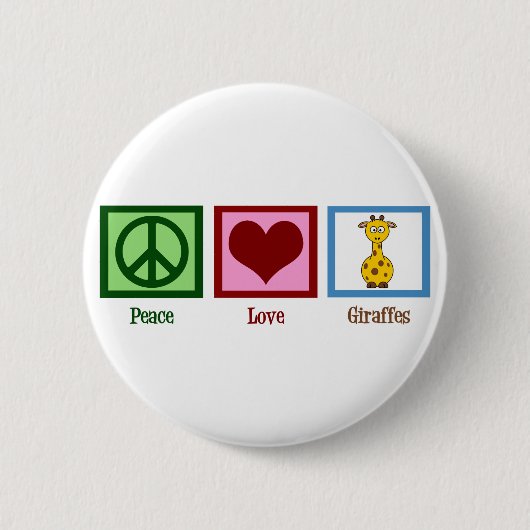 Cute Giraffe Ronde Button 5,7 Cm (Voorkant)