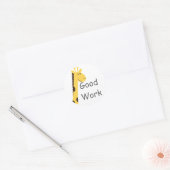 Cute Giraffe Ronde Sticker (Envelop)