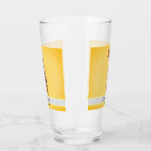 Cute Giraffe Safari Animal Oerwoud Name Yellow Kin Glas (Links)