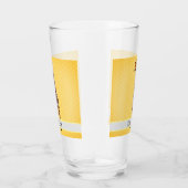 Cute Giraffe Safari Animal Oerwoud Name Yellow Kin Glas (Rechts)