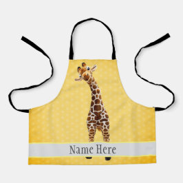 Cute Giraffe Safari Animal Oerwoud Name Yellow Schort