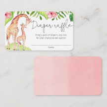 Cute giraffe safari girl diaplons