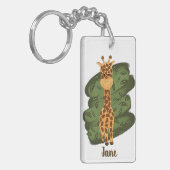 Cute Giraffe  Sleutelhanger (Voorkant Links)