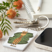 Cute Giraffe  Sleutelhanger (Voorkant Rechts)