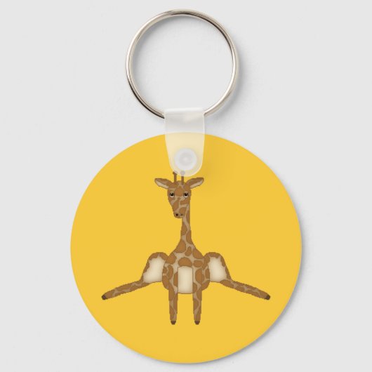 Cute Giraffe Sleutelhanger (Voorkant)
