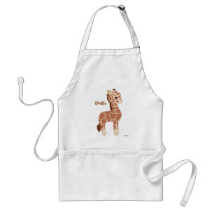 Cute Giraffe Standaard Schort