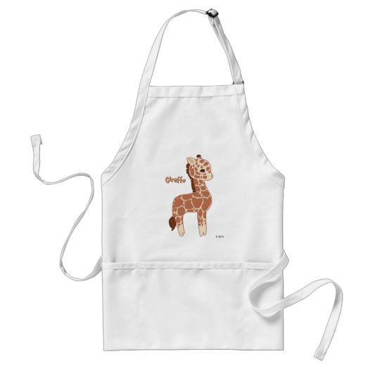 Cute Giraffe Standaard Schort (Voorkant)