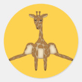 Cute Giraffe Sticker (Voorkant)