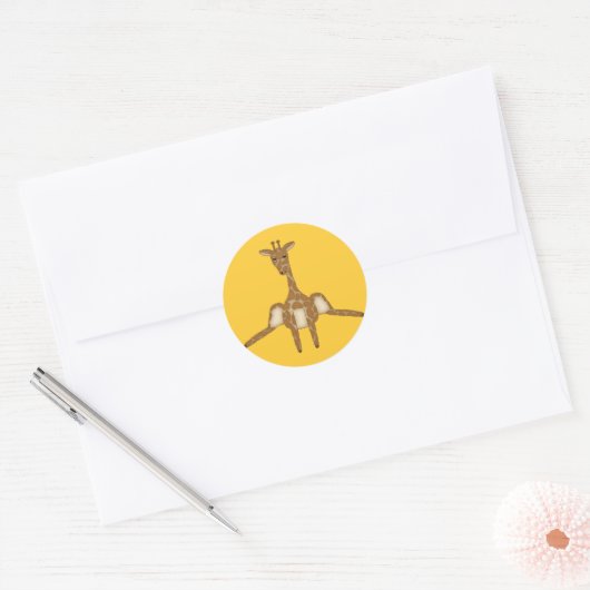 Cute Giraffe Sticker (Envelop)
