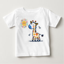 Cute Giraffe & Sunshine – Kids T-Shirt