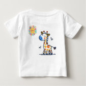 Cute Giraffe & Sunshine – Kids T-Shirt (Achterkant)