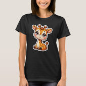 Cute Giraffe T-shirt (Voorkant)