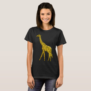 Cute Giraffe T Shirt voor haar Dierenvriend cadeau