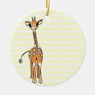 Cute Giraffe tekening, safari dieren  Keramisch Ornament