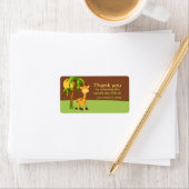 Cute Giraffe Thank you Label (Insitu)
